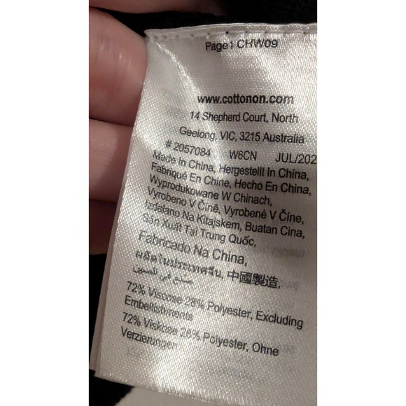 Cotton On‎ Black Ribbed Fitted Halter Crop Top Size S - Picture 6 of 7